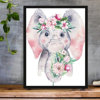 DIY Diamond Painting Pink Elephant Cross Stitch Kit Mosaic Art Diamond Painting Full Circle/Square Diamond Home Decoration