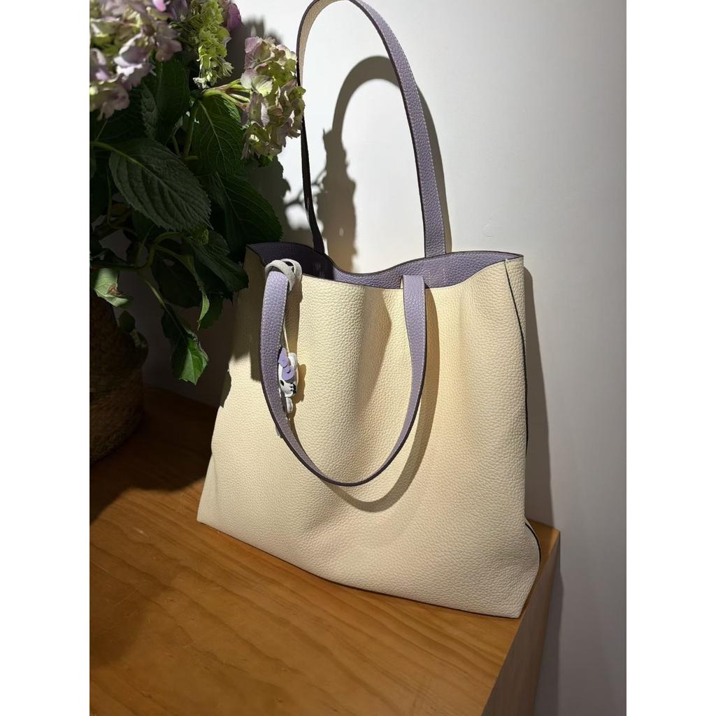 Premium Texture Double-sided Bag TC First-layer Cowhide 2026 New Women's Commuting Design Temperament Light Luxury