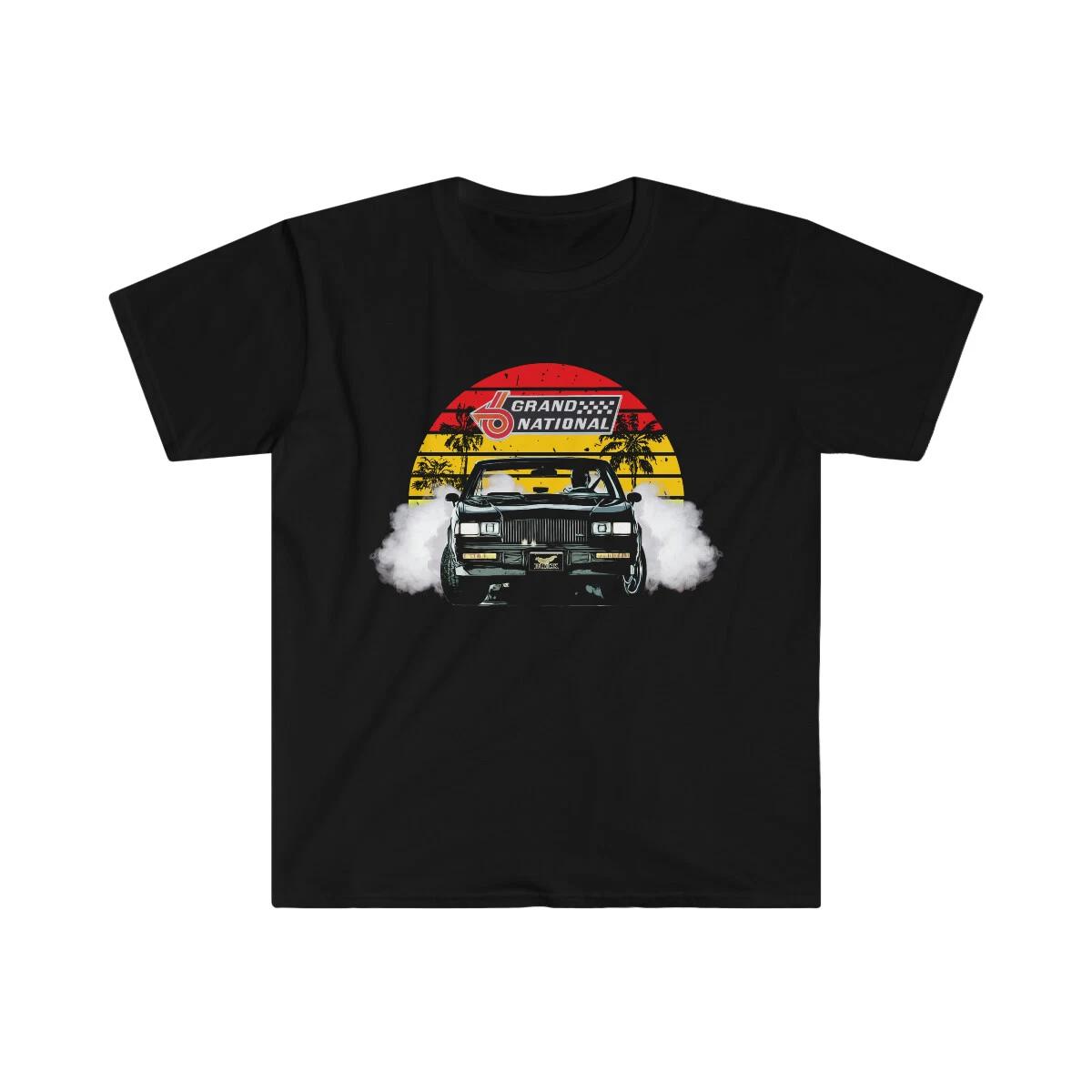Buick Grand National Retro TROPICAL Sunset Cotton Tee T-Shirt Turbo GNX 4XL