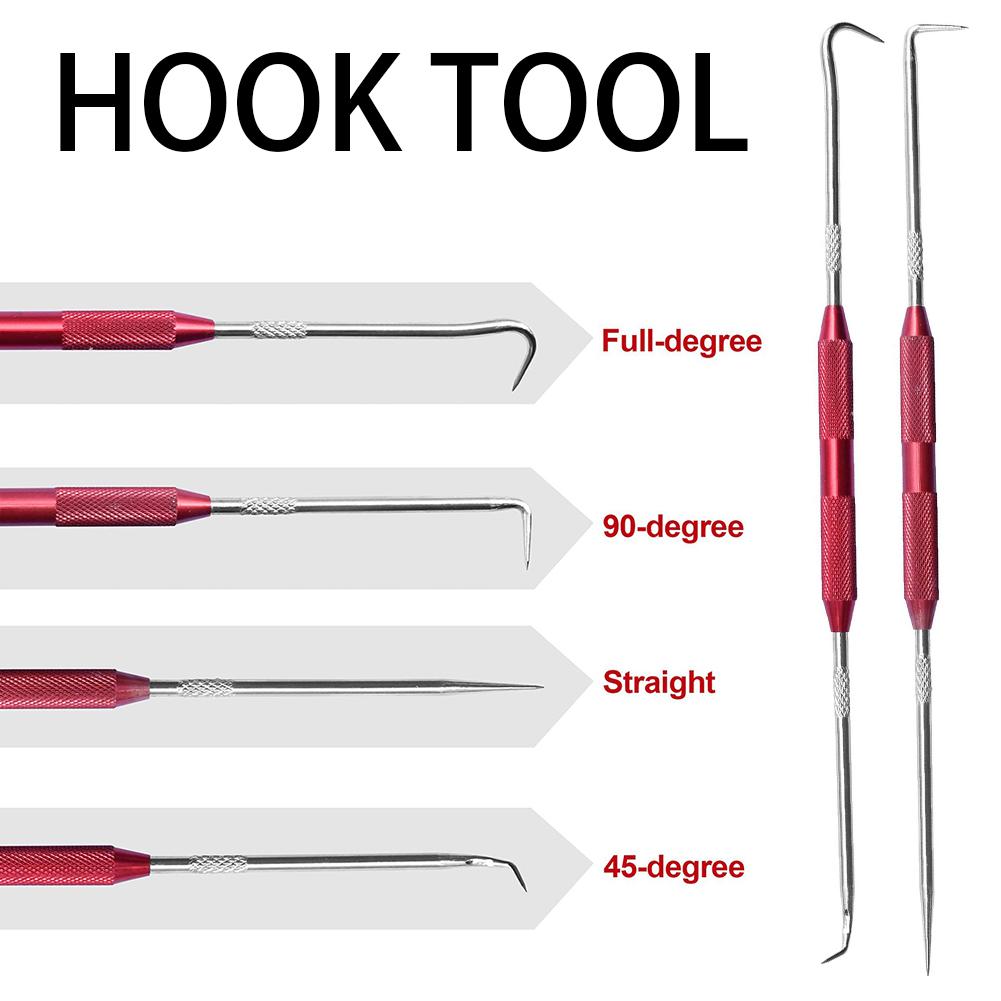 Double Headed Pick Hook Tool Double-Ended Oil-Seal Pry Bar Hook For Car Repair For Removing Wire Plugs