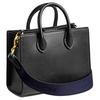 Coach Ace 17 Carriage Pattern Print Exquisite Calfskin Tote Shopping Bag Shoulder Crossbody Handbag Small Women Tote Black CT889-B4BK