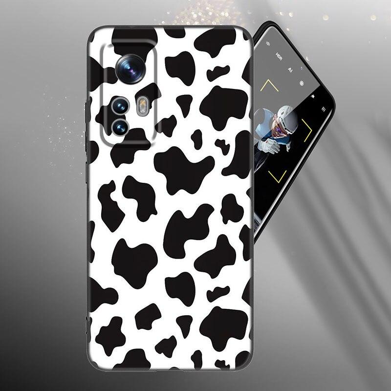 Black And White Dalmatian Cow Zebra Texture Case For Xiaomi Mi 10T 11i 11T Note 10 11 Lite NE POCO F3 M3 X3 GT NFC M4 X4 Pro 5G