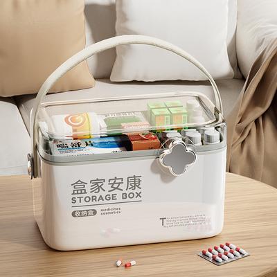 Multi-layer Medicine Box, Household Medicine Storage Box, Household Large-capacity Classified Medicine Box, Large Medical First