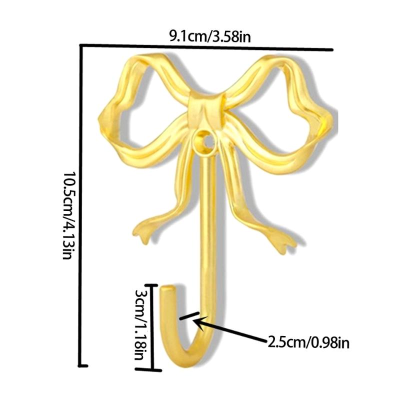 Stilvolle Metall-Schleifen Türhaken mit hoher Tragkraft Werkzeuglose Montage Für Schlafzimmer-Aufbewahrung