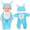 Realistische Babypuppe Weiches Vinyl Reborns Spielzeug Rollenspielzeug für Kinder Elternspiel Nährende Puppe Sammlerstück Geschenk