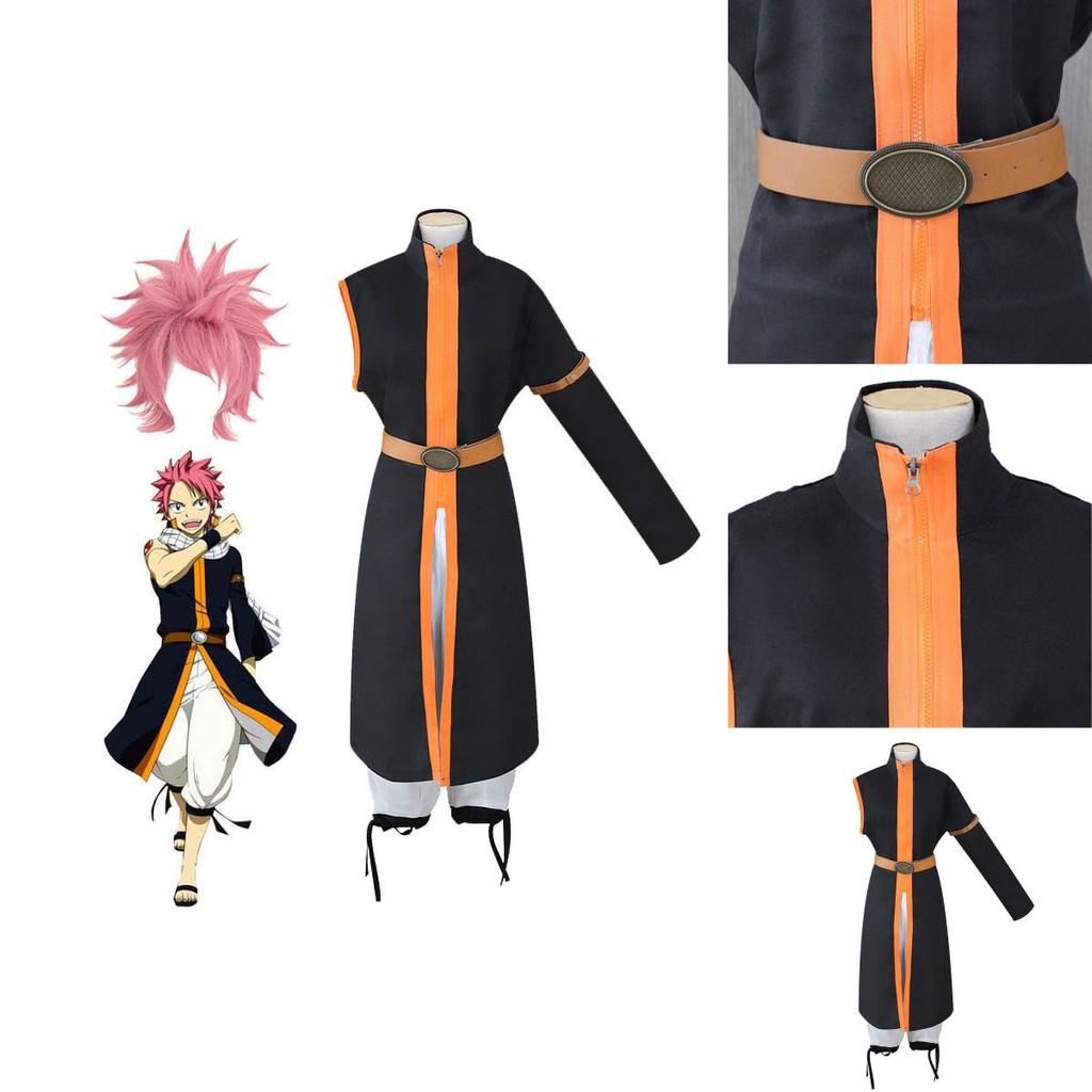 Exquisite Anime Fairy Tail Natsu Dragneel Halloween Cosplay Costume Unisex Outfit