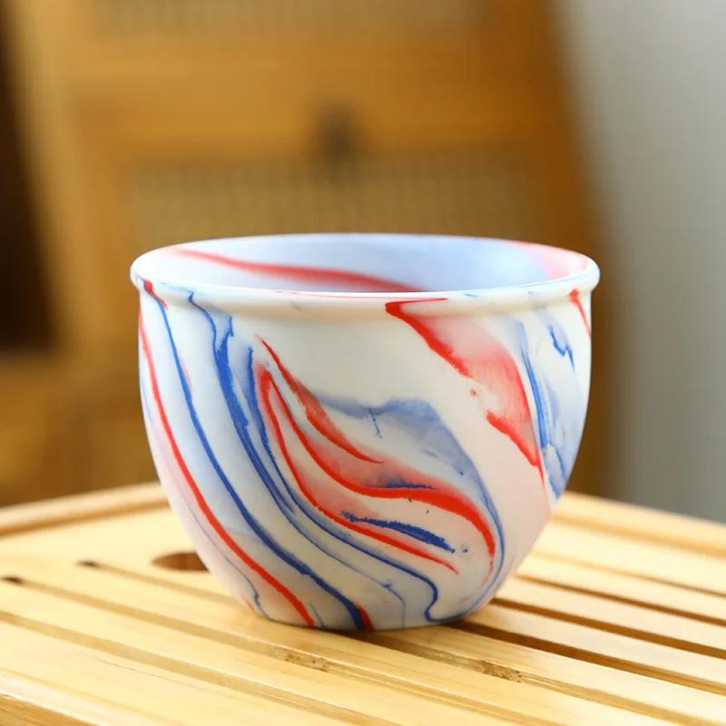 150ML Ceramic Twisted-tire Teacup Master Cup Single-cup Coarse Pottery Kung Fu Tea Set Tea Cup Quiet Espresso Coffee Cup