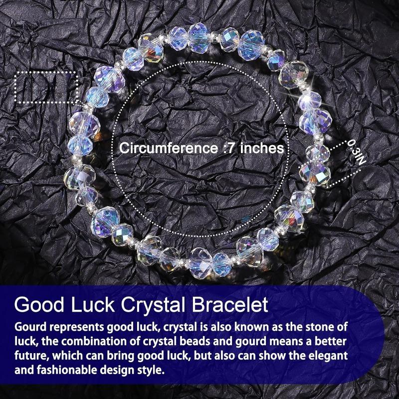 Crystal Beads Bracelet for Womens Trendy 7 In