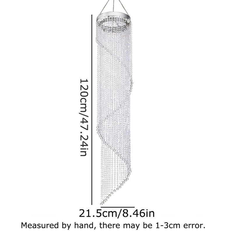 

1 шт. Люстра Лампа Домашний Декор Спиральный Акриловый Абажур Романтический Потолочный Светильник Передовая Спиральная Свадебная Акриловая Декорация 21.5cm*120cm белый