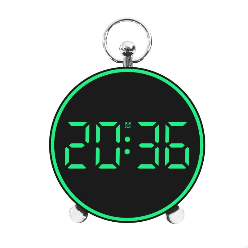 62KD 4.4" LED Display Table Clock Contemporary Digital Alarm Clock Colorful Screen