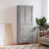 VidaXL Highboard Sonoma Grey 69.5x34x180 Cm Engineered Wood 3199735