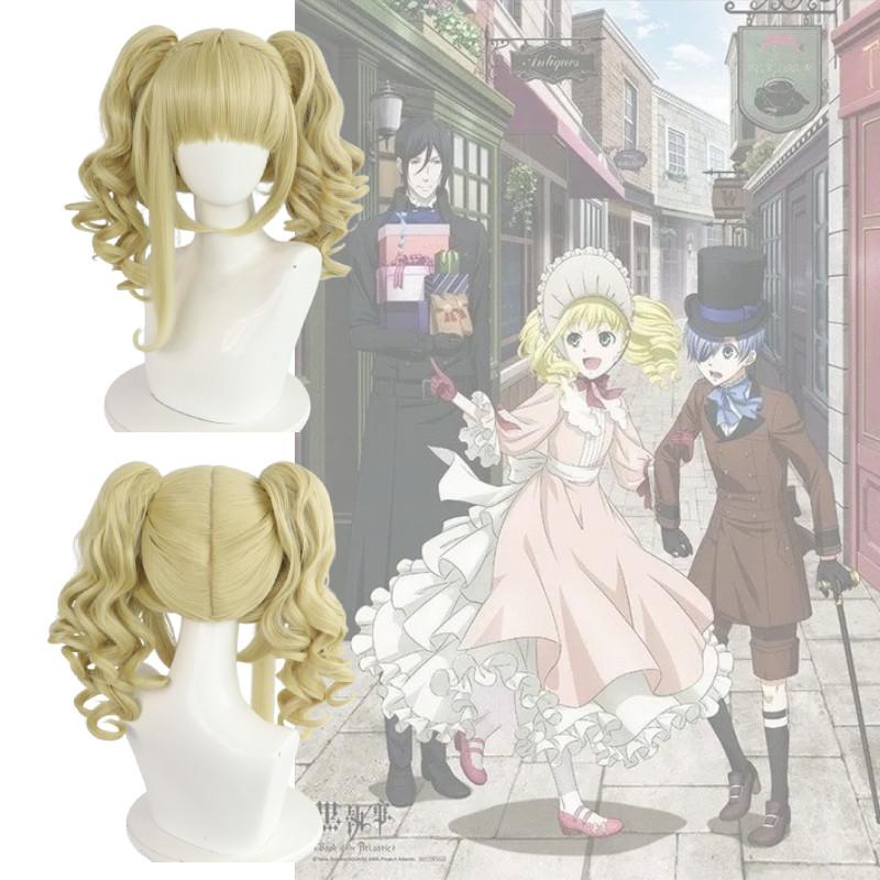 Elizabeth Butler Black Ethel Cordelia Midford Cosplay Costume Supplies Wigs