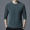 Woodpecker Men's Double-Brushed Long Sleeve Semi-High Collar Top for Autumn/Spring