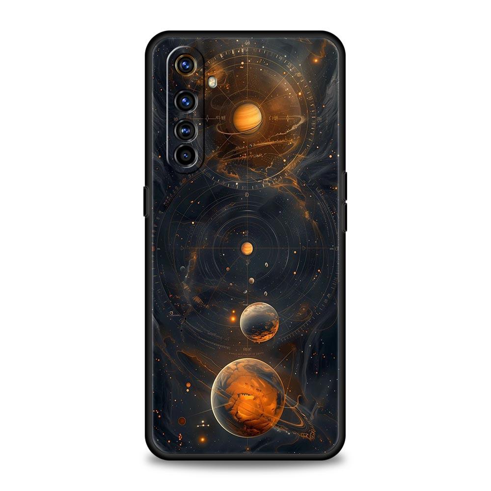 Planet and starry sky art Phone Case For Realme 12 11 10 9 8 5G 7 6 GT5 GT3 GT2 Pro Plus C21 C11 C25 C35 GT Neo 2 3 3T 5 Cover