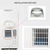 Air Conditioner Exhaust Hose Coupler Universal Thread Square to Round Portable Exhaust Duct Hose Adapter Accessories