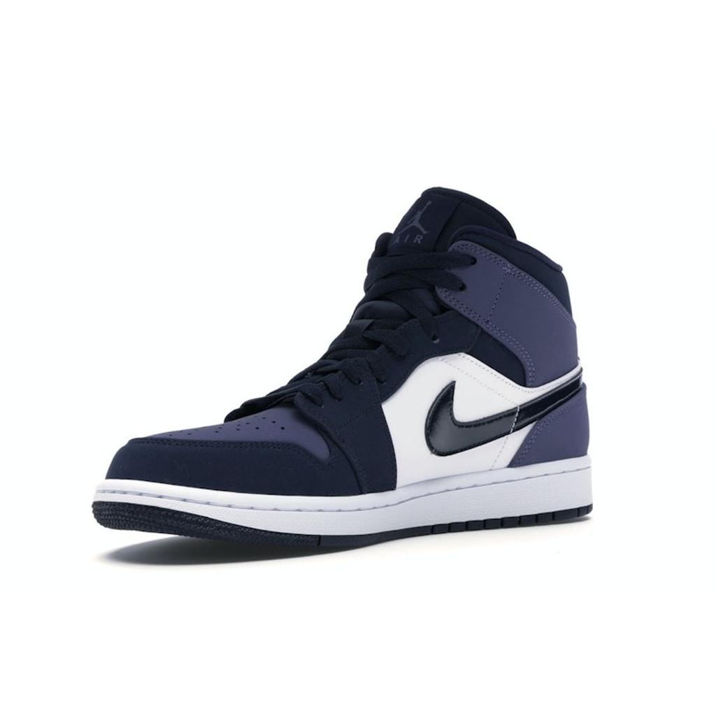Unisex tenisky Air Jordan 1 Mid Sanded Purple Obsidian Sanded-Purple-Bílé 554724-445