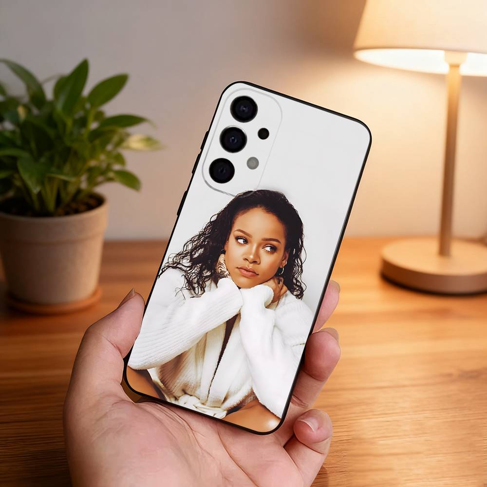 

singer R-Rihannas For Samsung S26,S25,S24,S21,S22,S23,S30,Ultra,S20,Plus,Fe,Lite,5G Black Cover Phone Case Samsung S105G