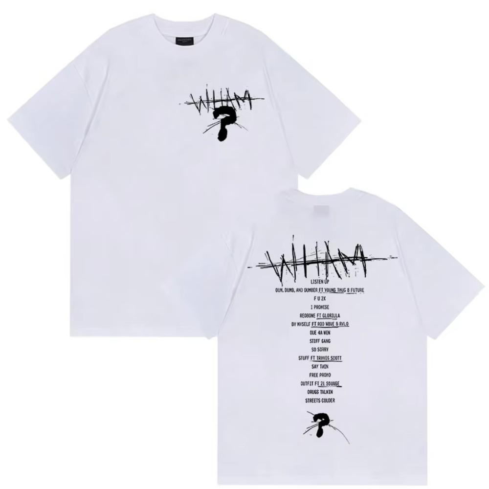 Rapper Lil Baby Wham World Tour 2025 Print T Shirt Men Women High Quality Fashion Cotton T-shirts Retro Hip Hop Oversized Tshirt