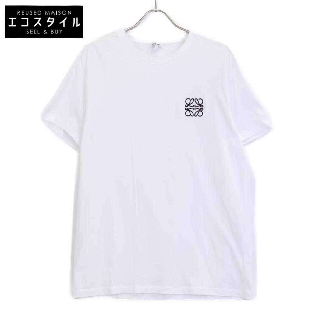 Loewe H526Y22X75 White Regular Fit T-Shirt Tops M whiteUsed