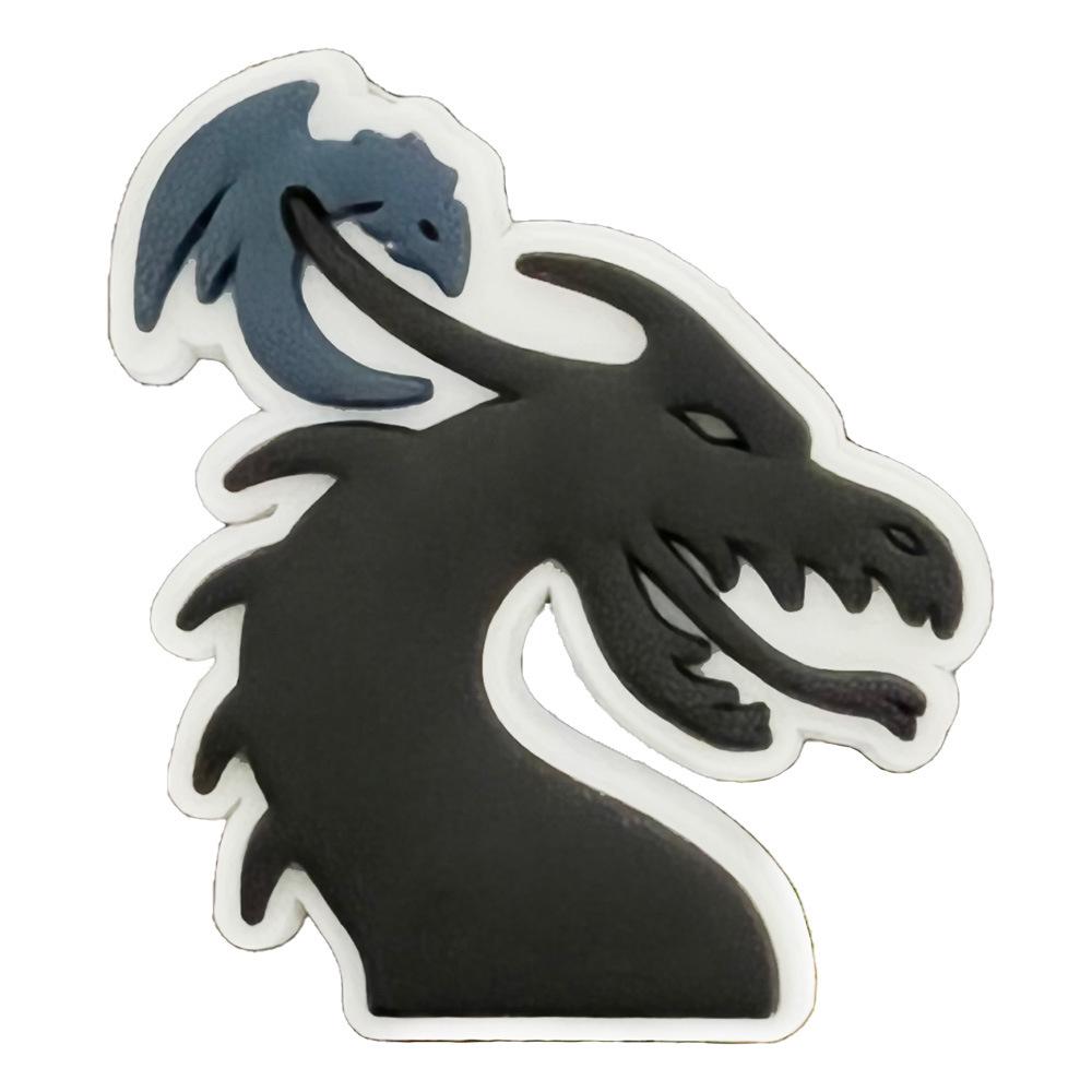 Black & White Halloween Punk Metal Rock Croc Shoe Charms