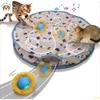 Electric Interactive Cat Toys Hide and Seek Kitten Toy Chirping Motion Activated Cats Hiding Cover Exercise Pet Toy