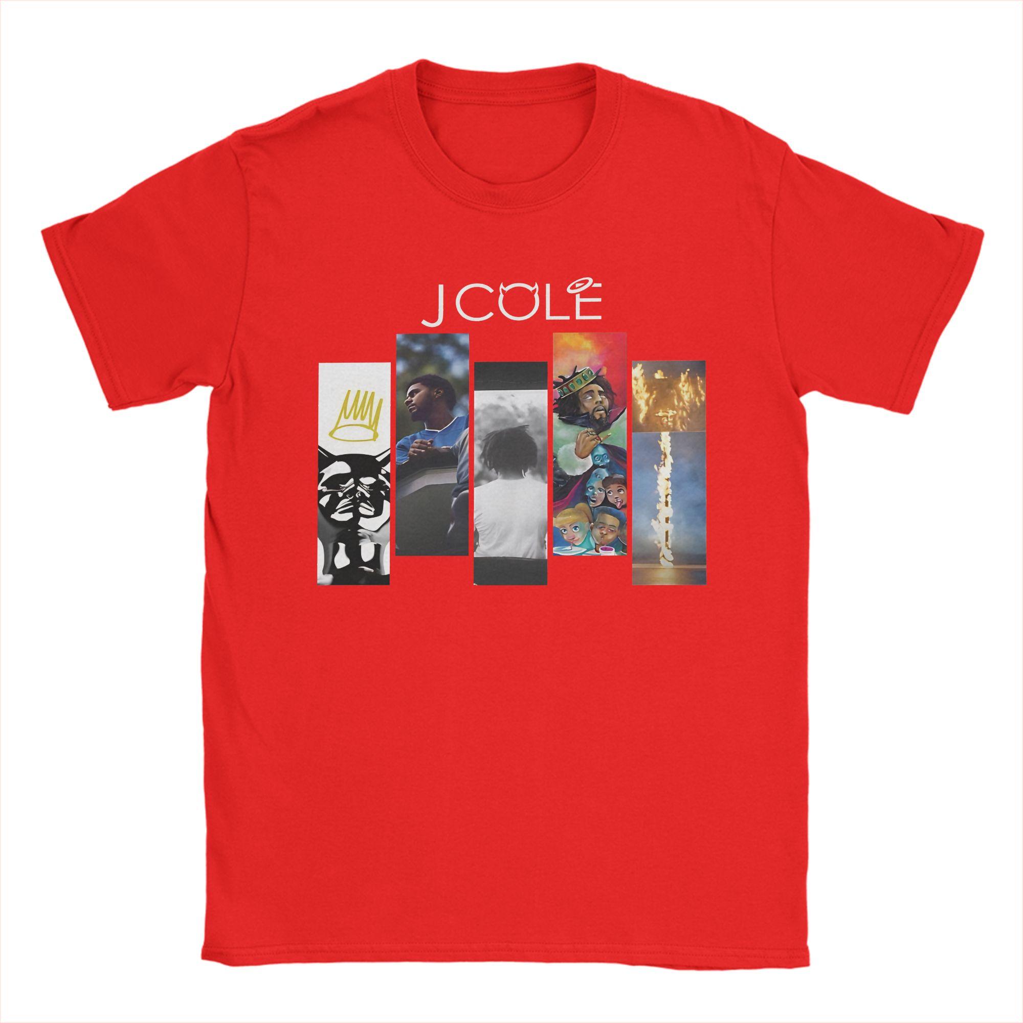 

J Cole Discography T Shirt Summer Harajuku TShirts Male Pure Cotton O Neck Oversize Tees Short Sleeves Classic Tops S