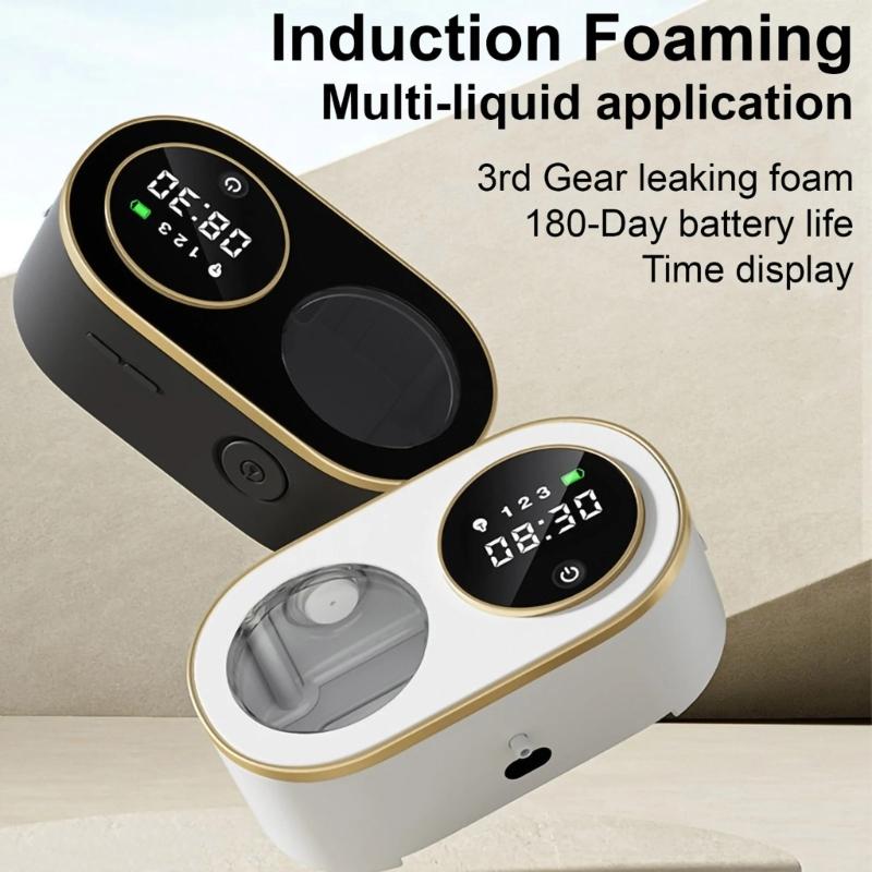 Automatic Soap Dispenser Touchless Foaming Hand Cleaner Wall Mount Rechargeable Device Perfect for Bathroom and Kitchen