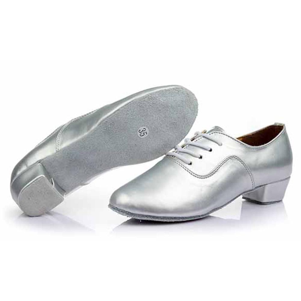34-45 Size Boys Adult Men Latin Dance Shoes Soft Sole Ballroom Standard Dancing Shoes Heeled 3.5cm