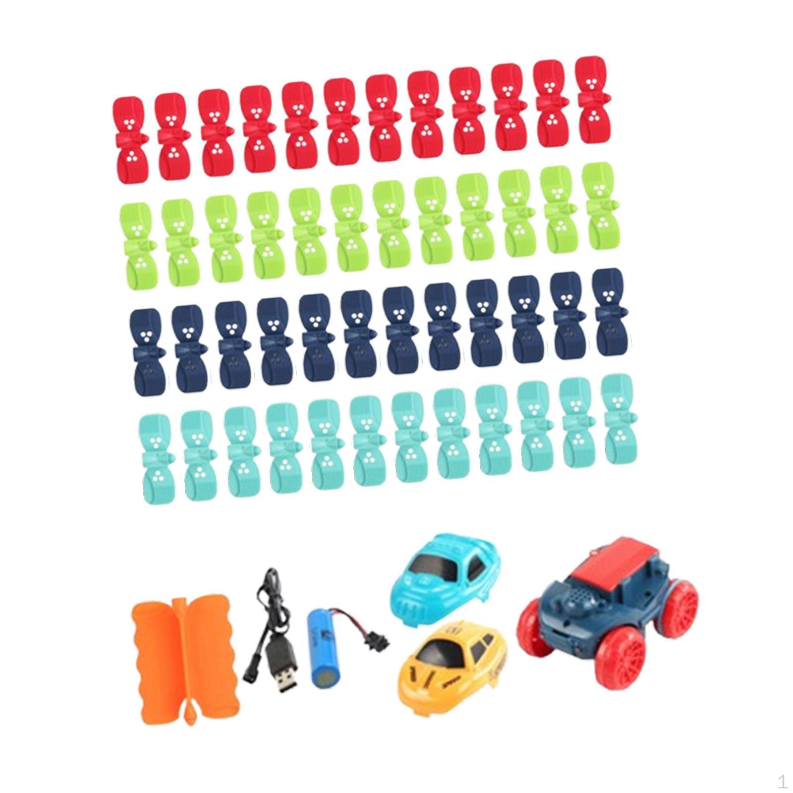 

Детская гоночная трасса DIY сборная модель автомобиля для детей мальчиков девочек 50pcs