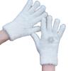 Snowflake Full Finger Gloves for Women Fashion White Short Gloves Cashmere Like Gloves for Teens Girl Casual Hand Warmer