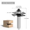T-Nut-Fräser mit 8-mm-Schaft und innovativer Kugellagertechnologie zur Verbesserung der Schnittgenauigkeit