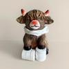 Highland Cow Resin Statue: Creative Festival Bathroom and Home Decoration Gift