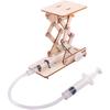 Toyvian Creative Science Toy for Kids, Wooden Hydraulic Lift Model Assembly Puzzle, Educational DIY Mechanical Kit, Stem Learning Toy for Boys and