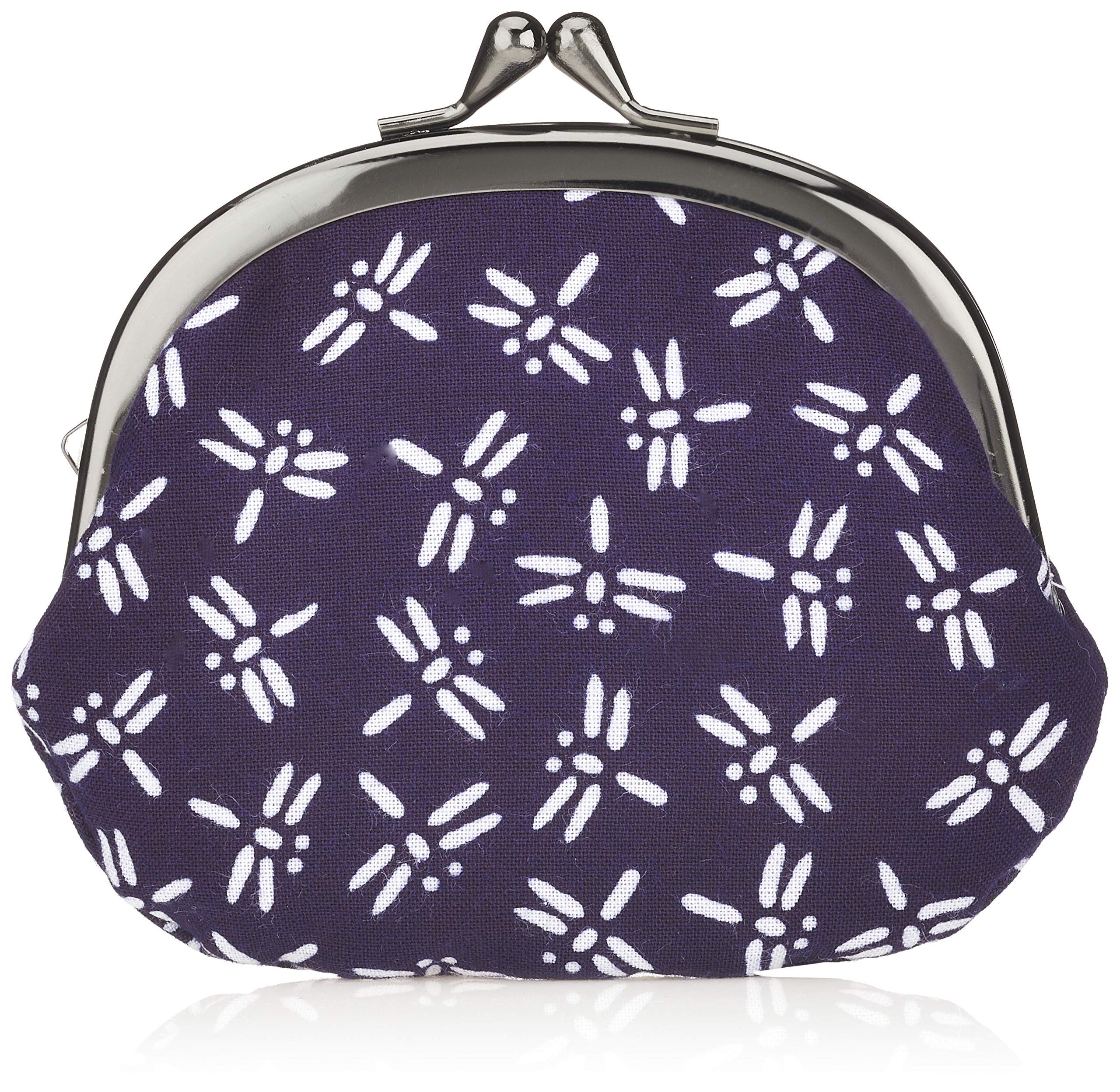 

Maruzen Японський візерунок Вибілений Застібка Бабка 0 Гаманець/Кейс для монет, Застібка 3,3 дюйма, Дизайн, фіолетовий