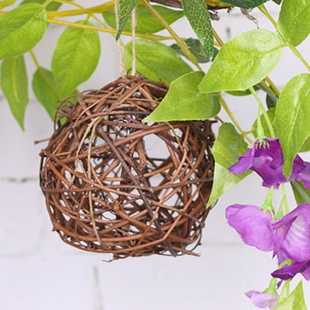 Wicker Takraw Ball Christmas Decorations Weaving Rattan Balls Crafts Xmas Layout Decorative For Bowls Decor 8/10/12/20cm