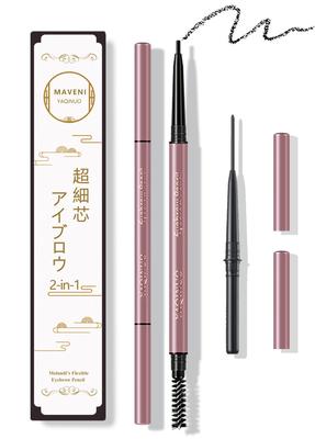 Maveni Ultra Fine Eyebrow Pencil with Eyebrow Pencil Same Color Persian Resistant To and Sebum Brush, Long-Lasting (Includes Refill) Water, Sweat,