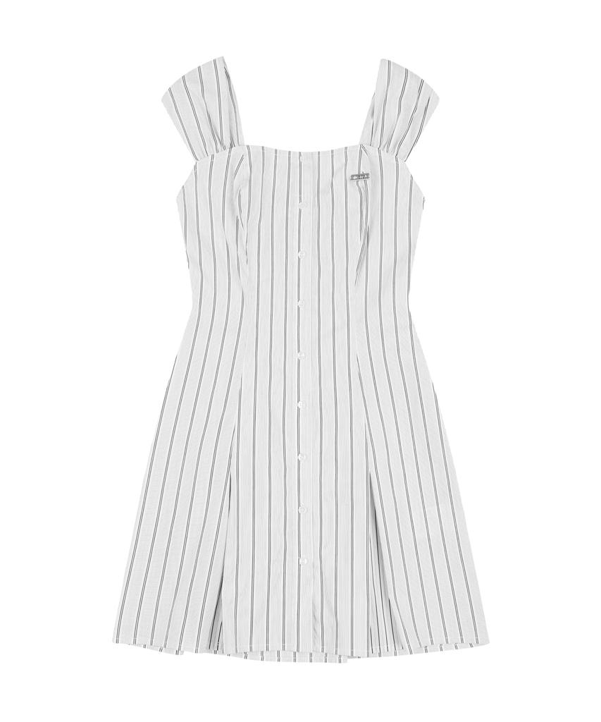 Ordinary Holiday Stripe Dress [White]