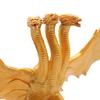 Figura de dragón dorado de tres cabezas, figura de acción de dragón volador realista de plástico fresco, modelo de adorno, juguete, decoración de escritorio, regalo para niños y adultos
