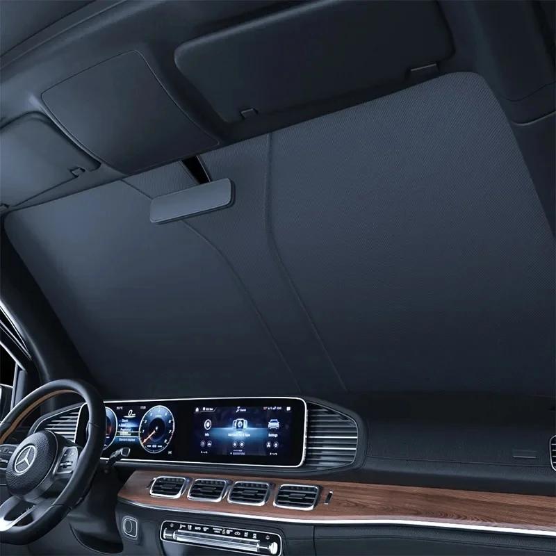 Car sunshade Small window sunshade with sun protection and heat insulation for car front windshield sunshade parking