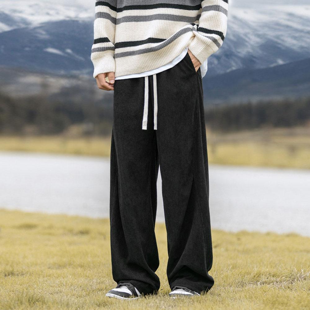 Men's Women's Y2K Oversized Spring Autumn Vintage Corduroy Baggy Wide Leg Pants Trousers Streetwear Korean Clothes