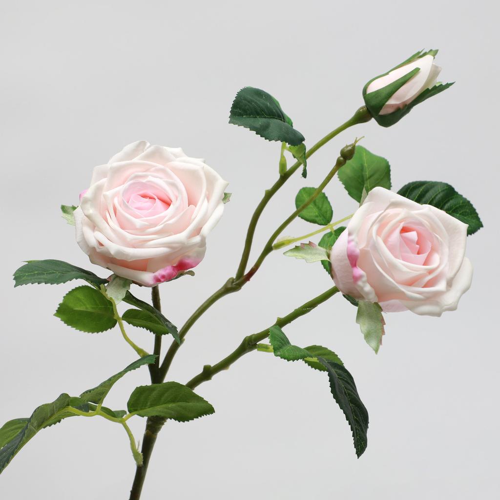 European 3-head French feel rose simulated bouquet hotel furniture decoration fake flower