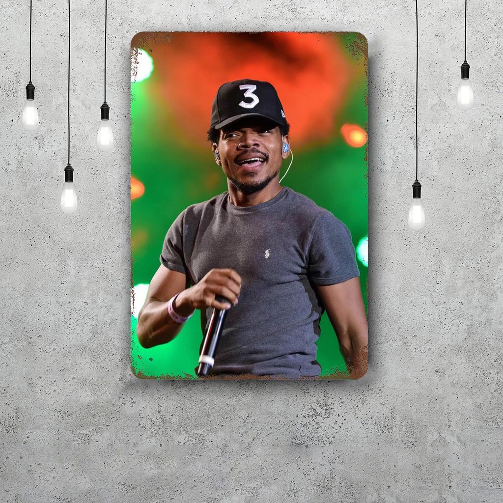 Chance the Rapper Classic Poster Rusty Metal Plaque Retro Decorative Plate Bar Man Cave Garage Club Metal Sign Wall Decoration
