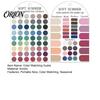 Seasonal Color Analysis Card 2Pcs Summer Cards Set, Portable Palette Personal Card, Acrylic Matching Guide for Outfits & Makeup