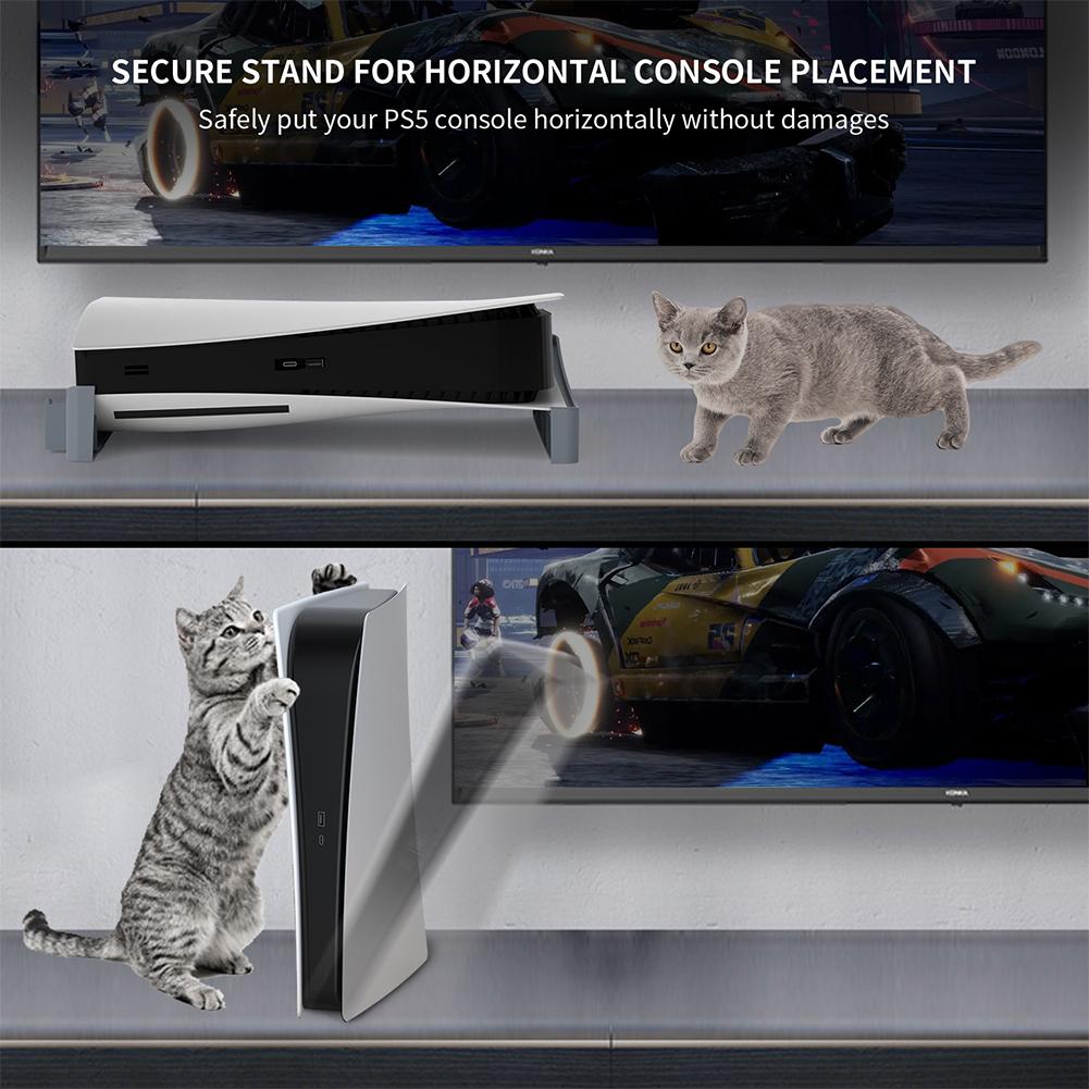 For PS5 Horizontal Base Stand Holder Console Stand Game Console Base Stand Holder for Playstation 5 Disc & Digital Edition