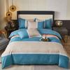 Boho Geometric Soft Duvet Cover Quen Sized Dimensions - 3 Piece Farmhouse Aztec Stripe Patern Print Microfiber Warm Comforter Cover Soft Beding Set