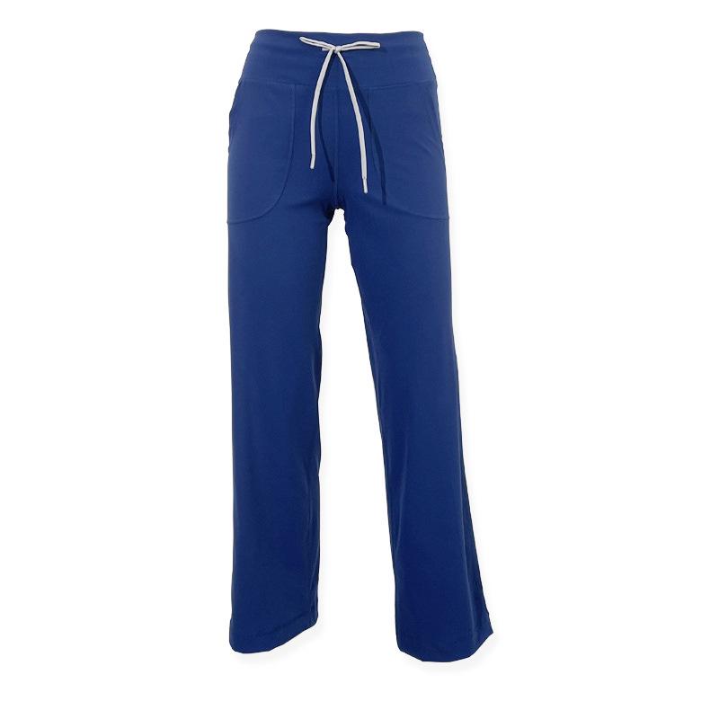 Vintage Yoga Suit: Casual High-Waisted Wide-Leg Drawstring Pants for Fitness