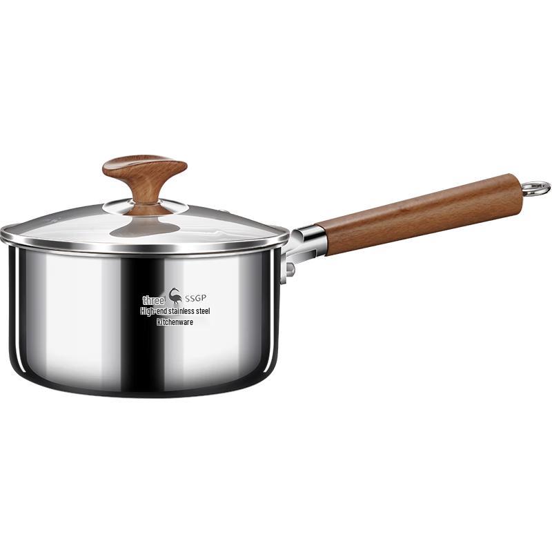 San Si Gang 316L Stainless Steel Baby Milk Pot Thickened One-piece