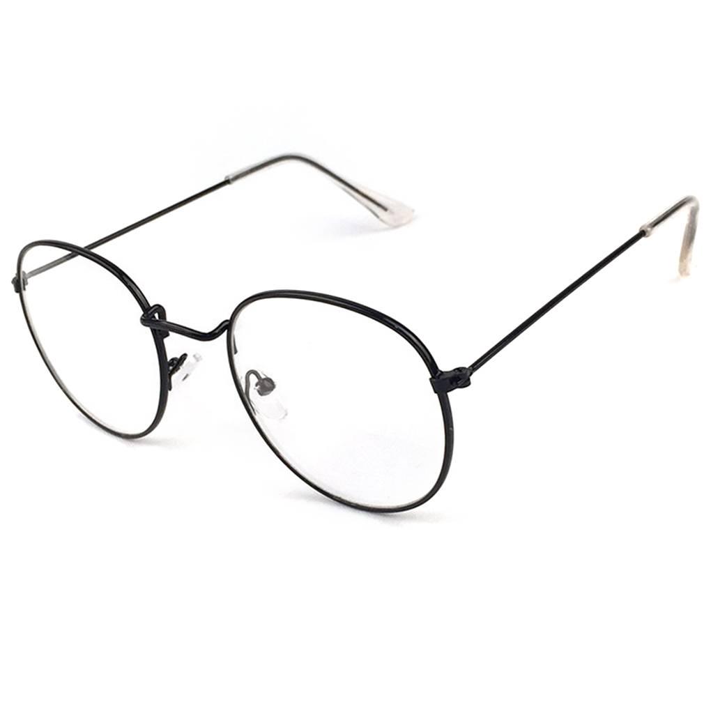 Vintage Runde Brille Metallrahmen Brille Retro Brille Klare Gläser Brillen