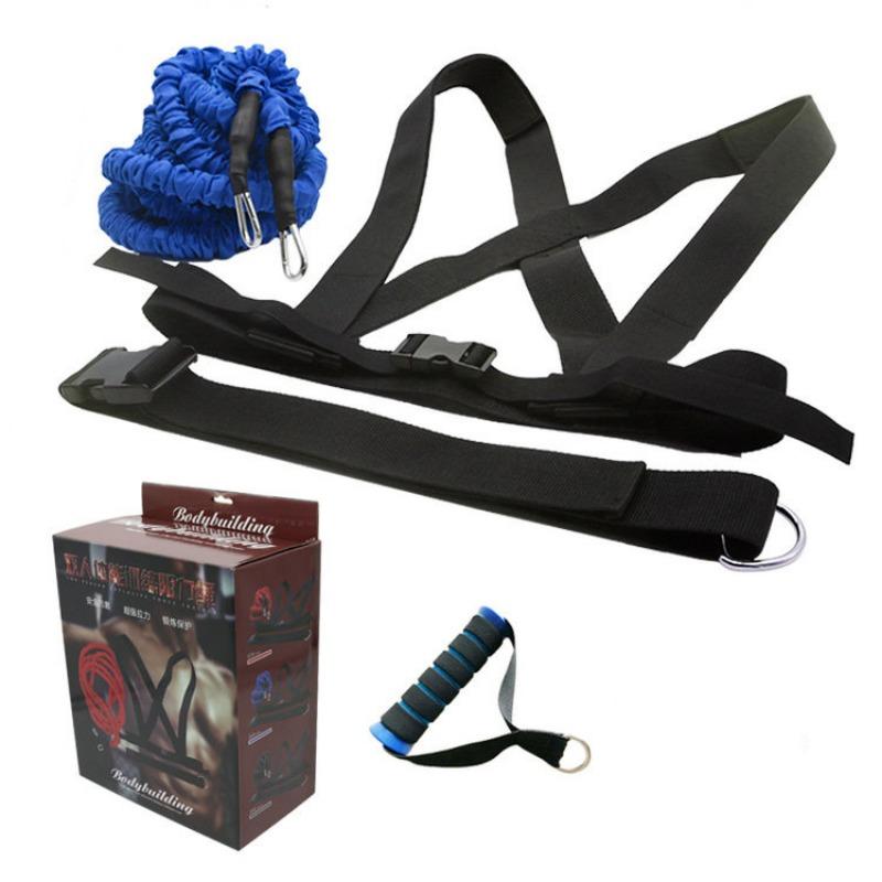 Double Resistance Rope Tension Rope Elastic Rope Track Running Explosive Power Bounce Physical Training Resistance Rope