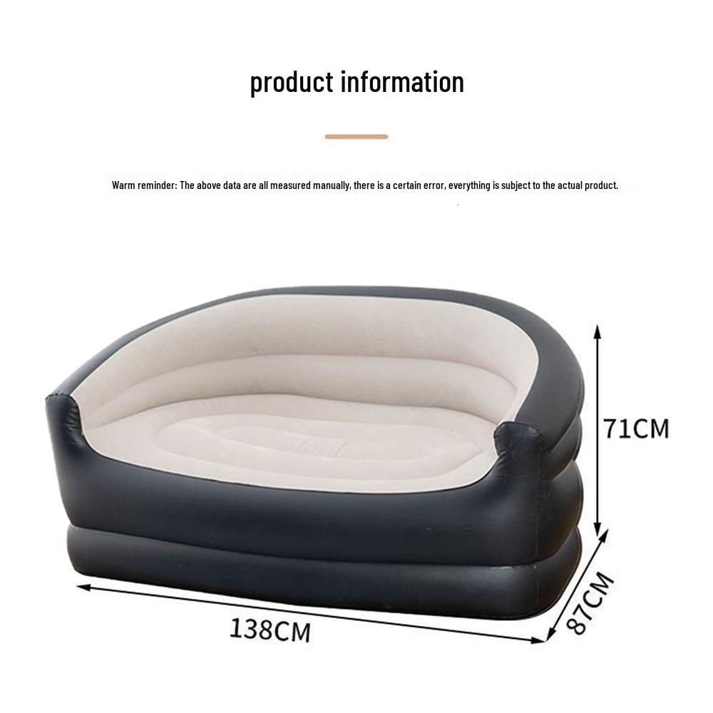 Portable Double Camping Sofa Bed: Outdoor Foldable Thickened Inflatable
